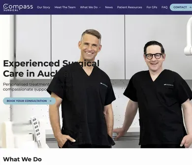 Compass Surgical mobile website by Virtual Innovation