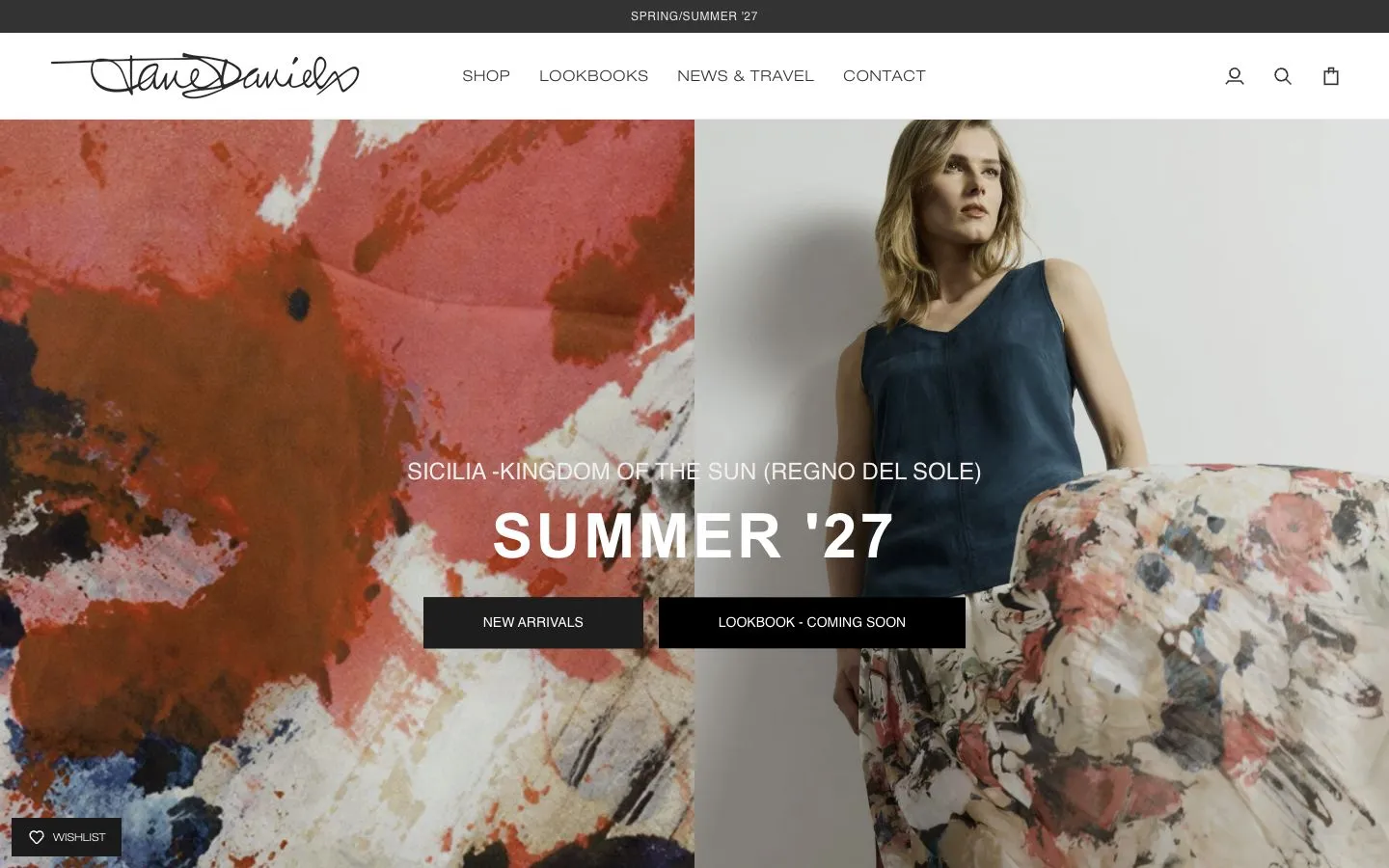 Jane Daniels desktop website