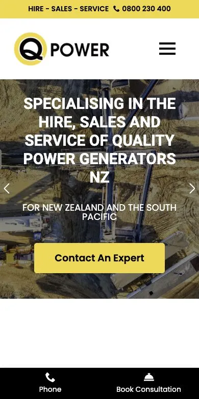 QPower mobile website