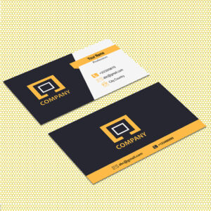 Web Design Image Creative virtual business card layout for professionals