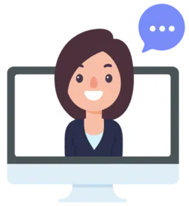 Customer sharing feedback in a video testimonial