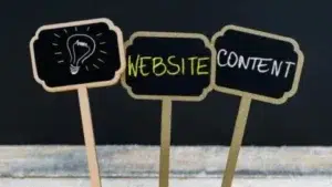 Setting user expectations through website content
