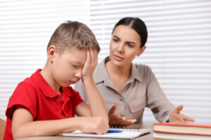Dyslexia specialist and client in consultation session