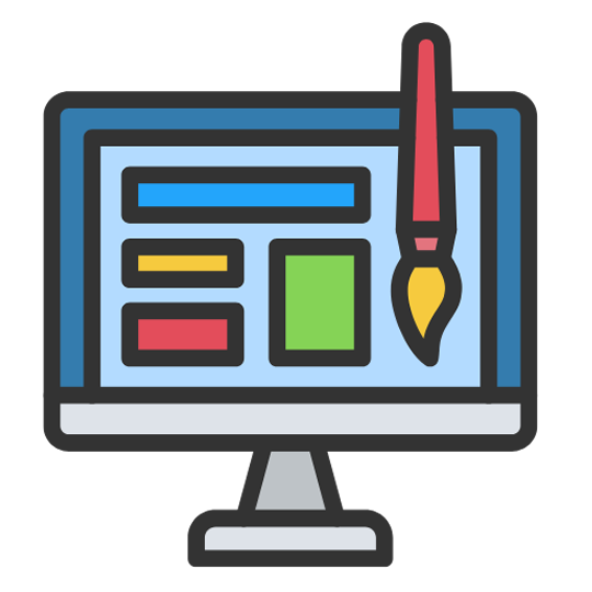 Web developer working on a WordPress website design project for a client