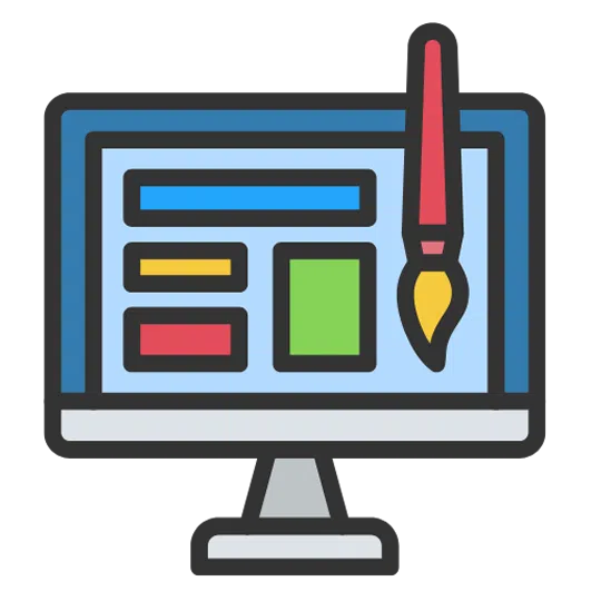 Web developer working on a WordPress website design project for a client