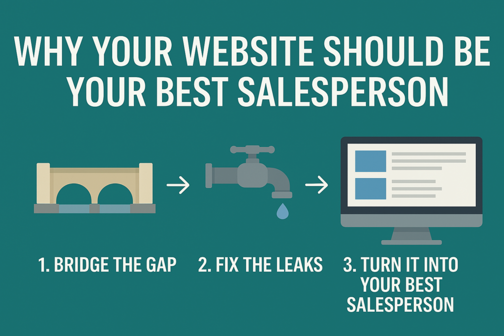 Bridge the Gap, Fix the Leaks, Turn Your Website Into Your Best Salesperson