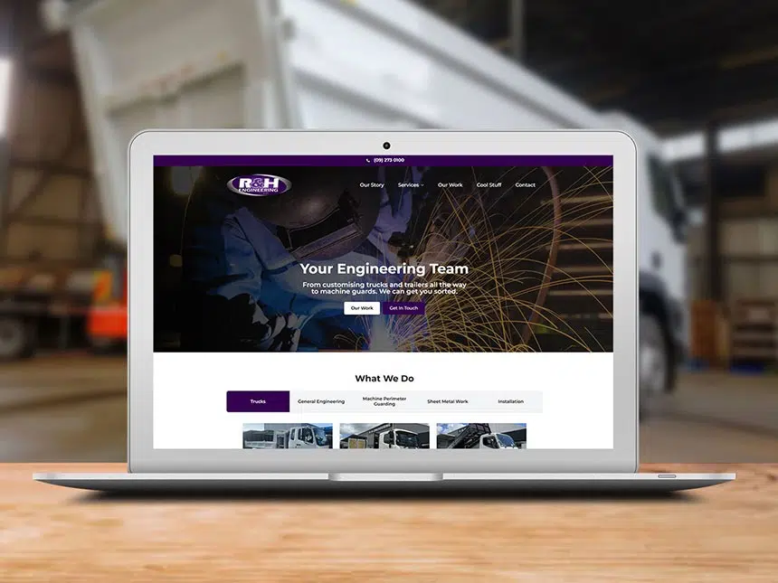 R and H Engineering Website Build