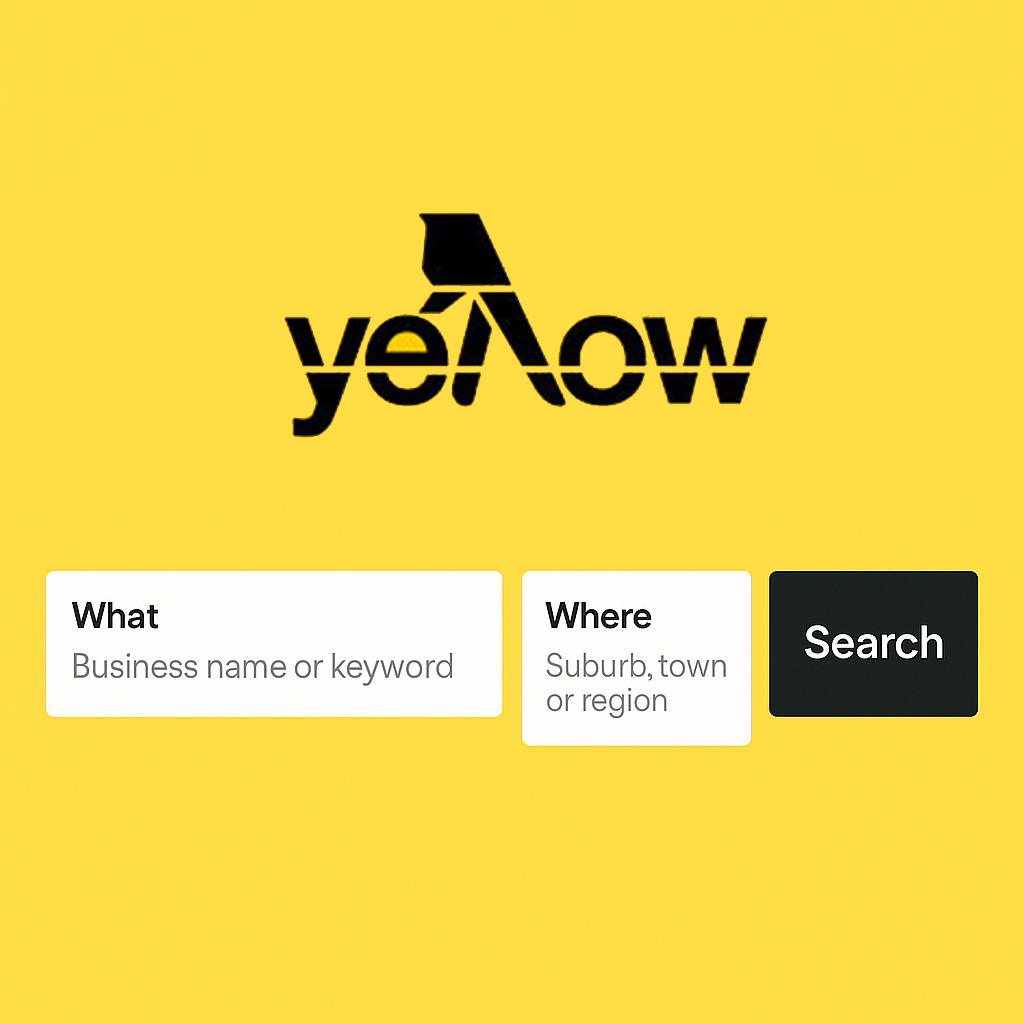 Homepage of Yellow NZ business directory