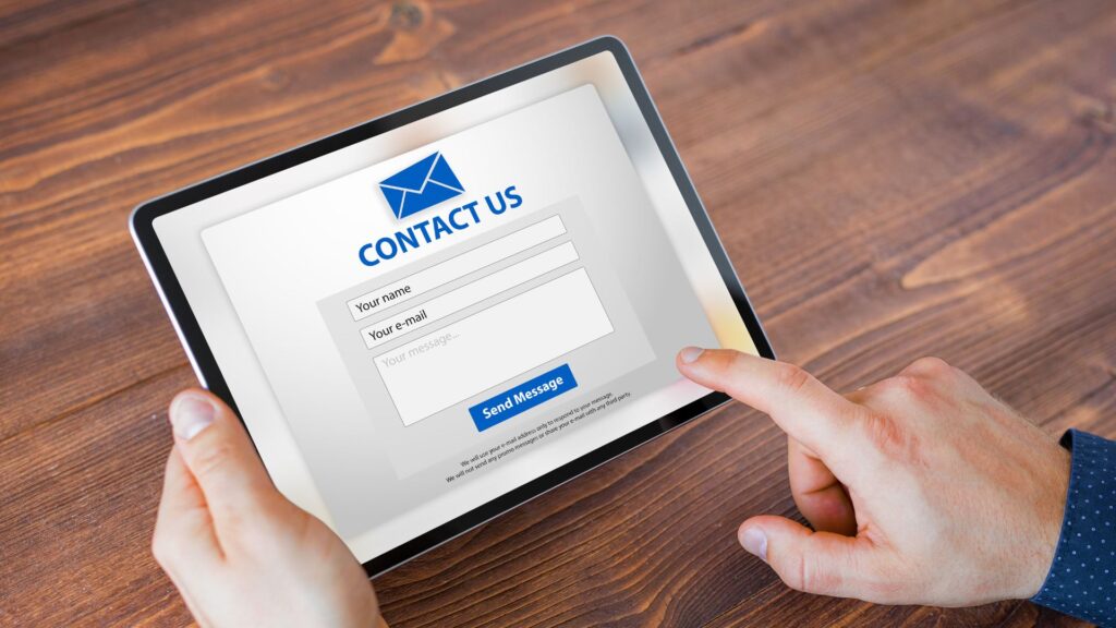 Web Design Image Modern contact form design for better user experience