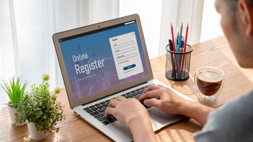 Web Design Image Lead generation form with clear call-to-action button