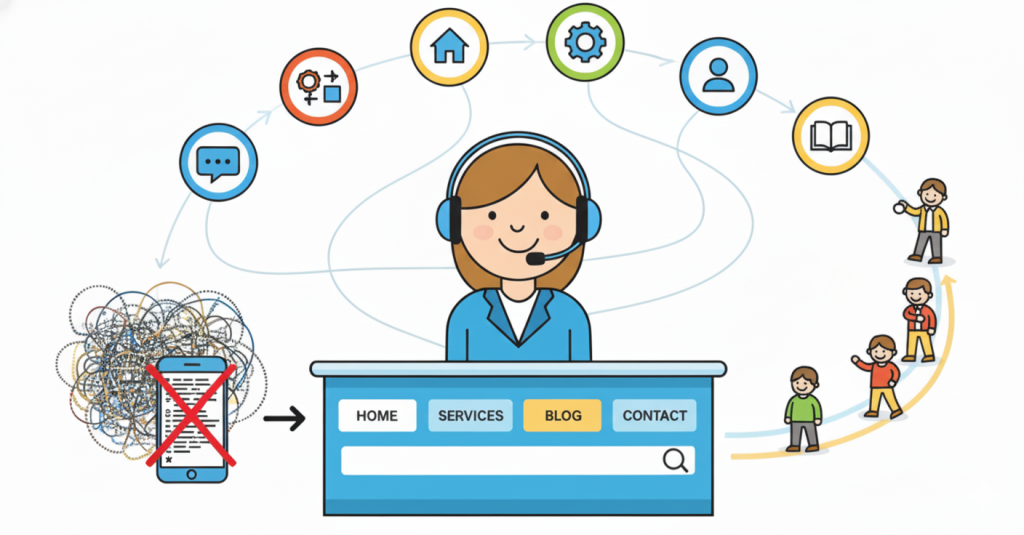 Clean and simple website menu design that improves user navigation experience
