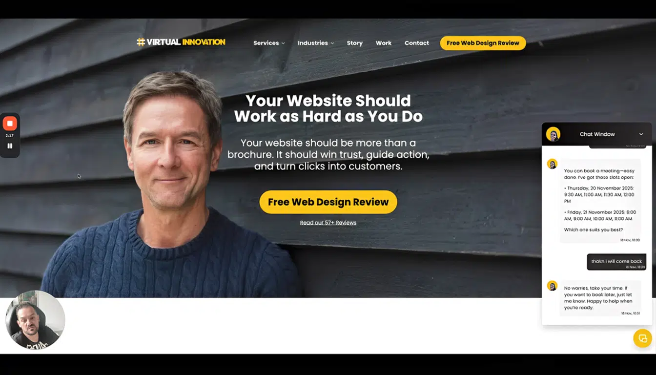 AI chatbot inside the VI Toolbox CRM managing leads, bookings, and customer conversations for small businesses