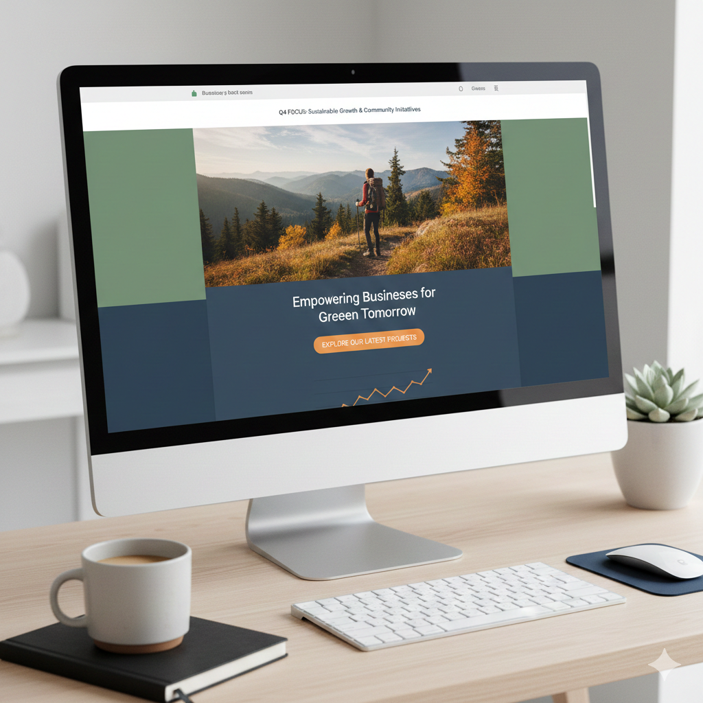 Small website homepage tidy with seasonal images replaced and updated intro text to match business goals