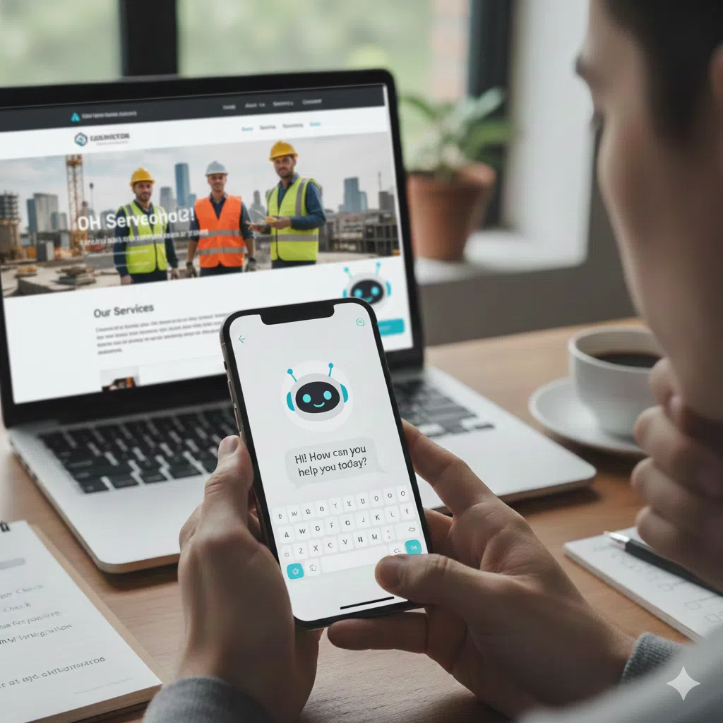 We’re Back! Easy Website Wins to Start the Year (No Rush) 4 Web Design Image Behind-the-scenes website checks including chatbot testing, analytics tracking, and form submission emails