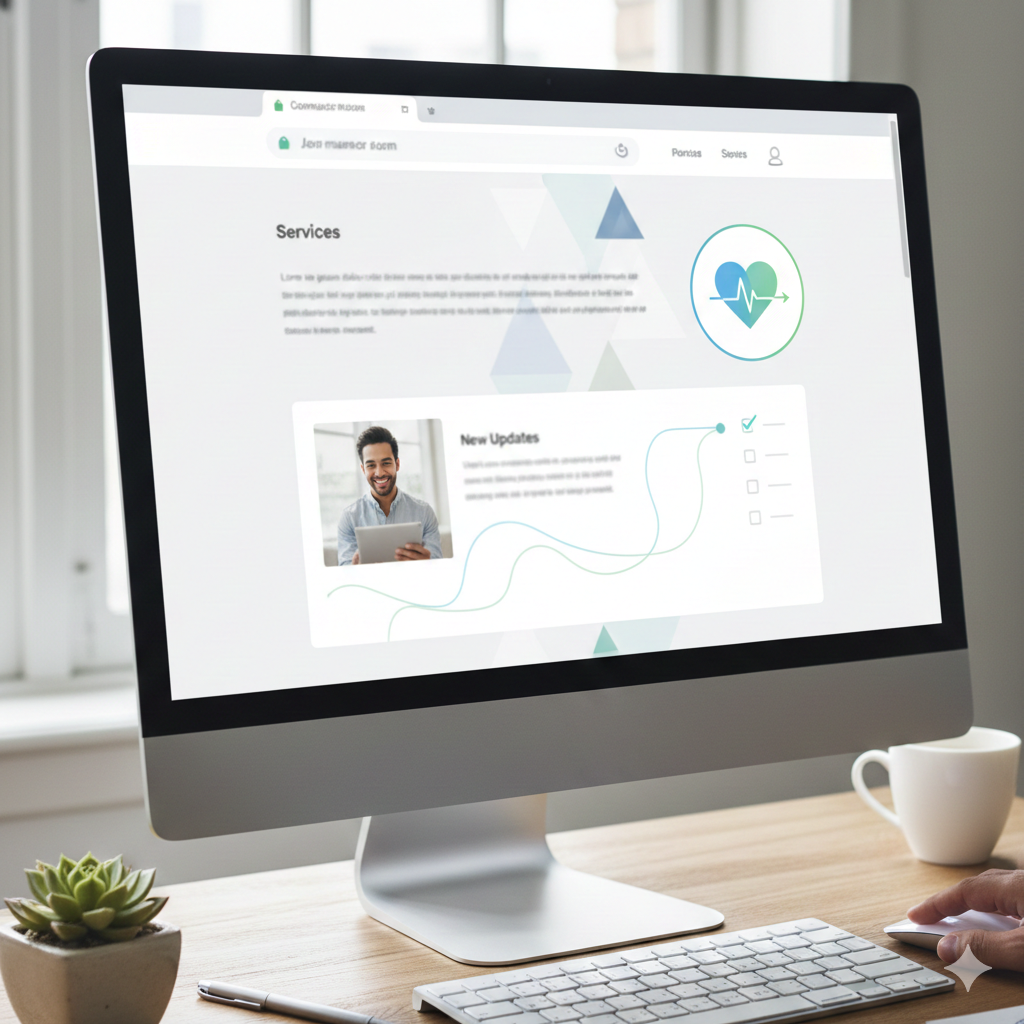 Website refresh with a new testimonial, team update, and updated services section