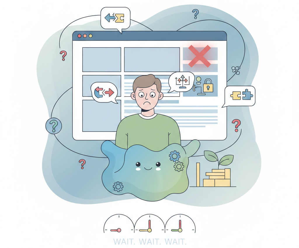 Web Design Image Fear of getting a website wrong and being judged online