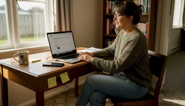 NZ small business owner updating website